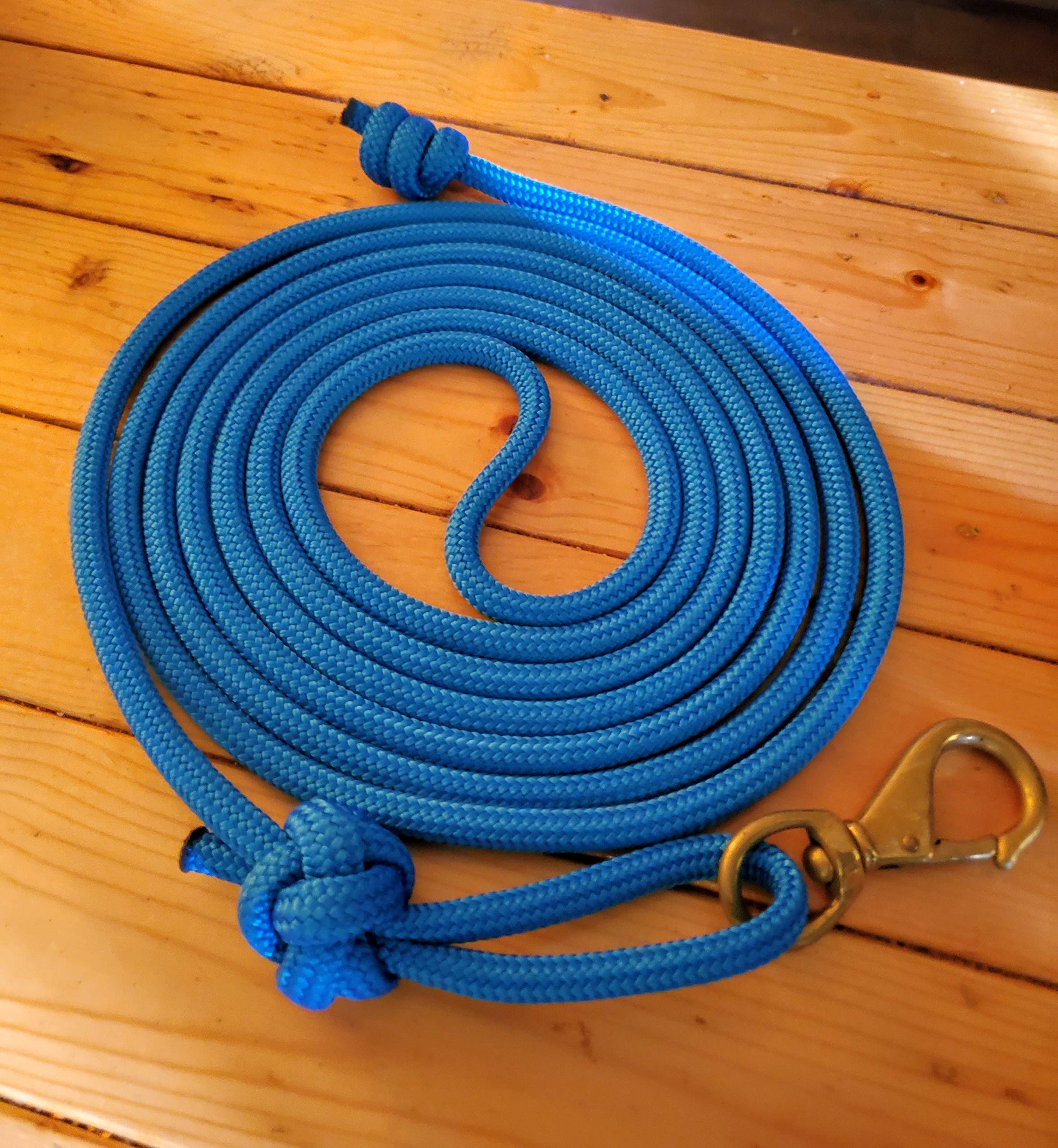 14 ft Blue Horse Lead Rope - 3/8