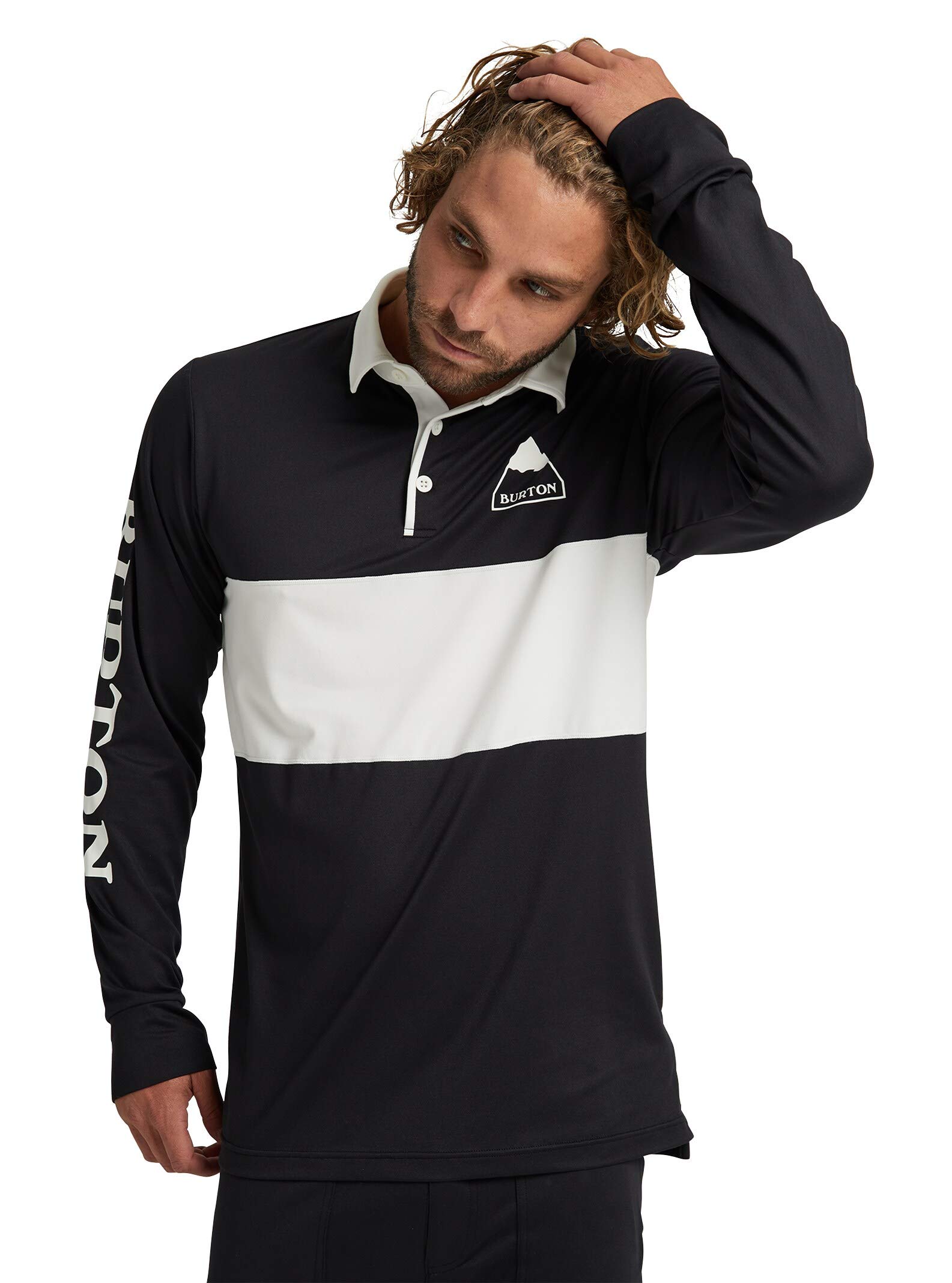 Burton Men's Midweight Rugby Long Sleeve Shirt - Comfortable Cotton Blend for Casual Wear, Outdoor Activities & Sports