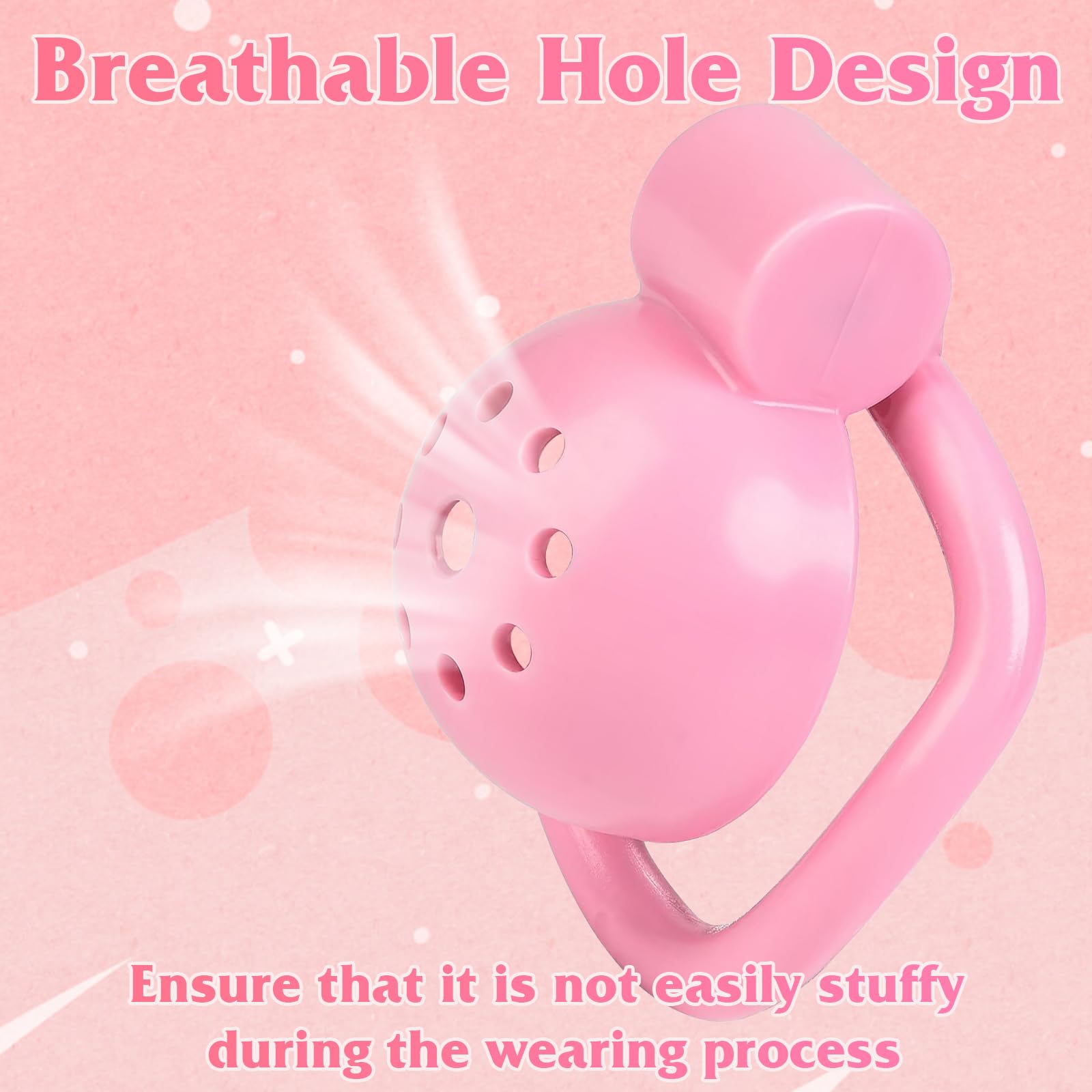 Premium Inverted Chastity Cage for Men - Beginner-Friendly Penis Cage with Lock, Bondage Sex Toy for Couples & BDSM Play - Perfect for Long-Term Wear, Erection Control, and Power Exchange Scenarios
