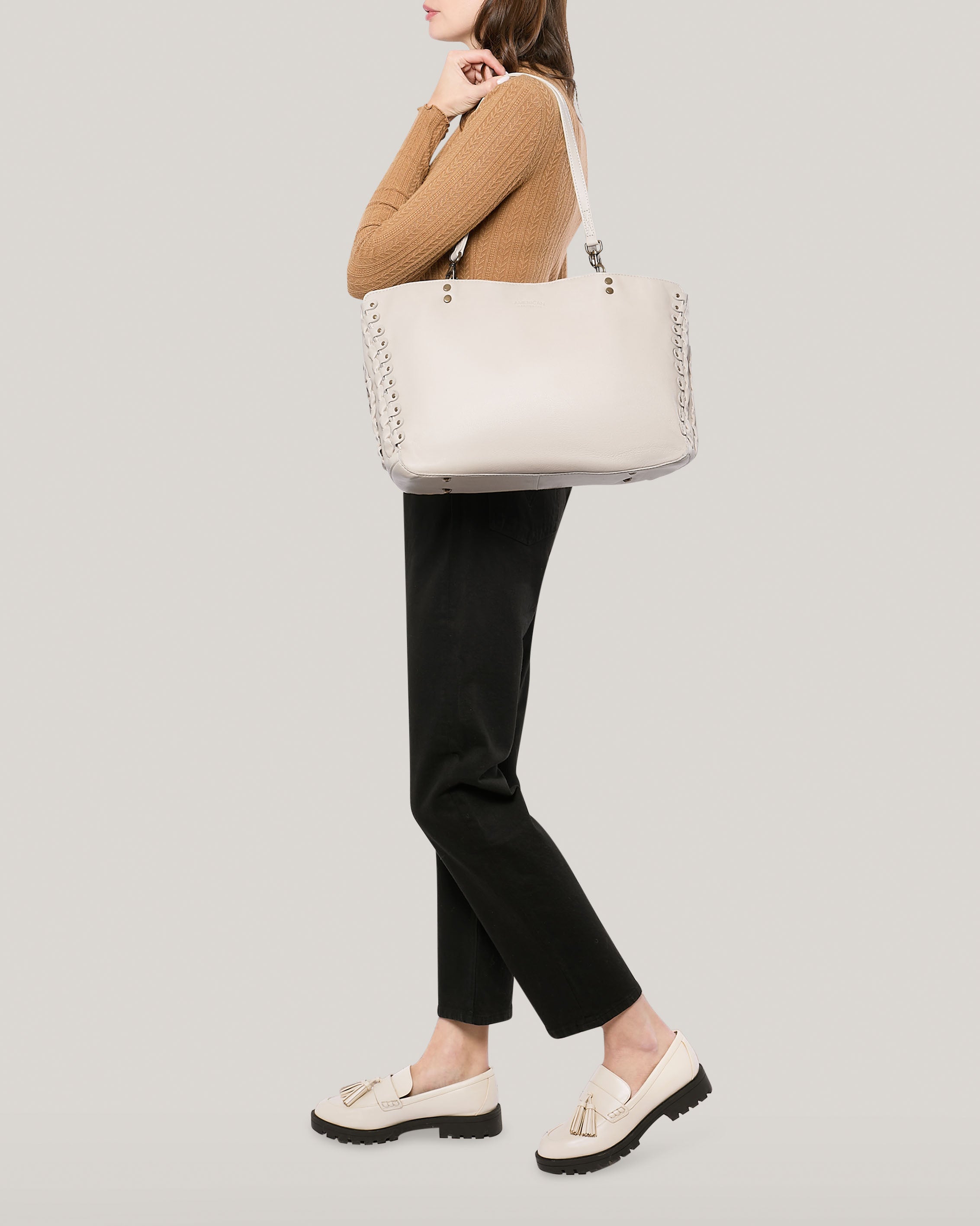 Lenox Triple Compartment Tote Bag - Large Durable Work Tote for Women - Perfect for Office, Travel & Gym Use
