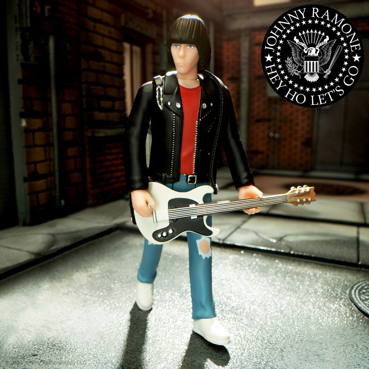 Johnny Ramone W1 ReAction Figure by Super7 - Punk Rock Collectible Toy for Fans & Music Lovers - Perfect for Display, Gifts & Pop Culture Collections
