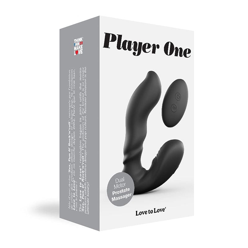 Player One – Dual Motor Prostate and Perineum Massager for Men | Powerful G-Spot & Perineum Stimulation | Perfect for Solo Play & Couples Intimacy