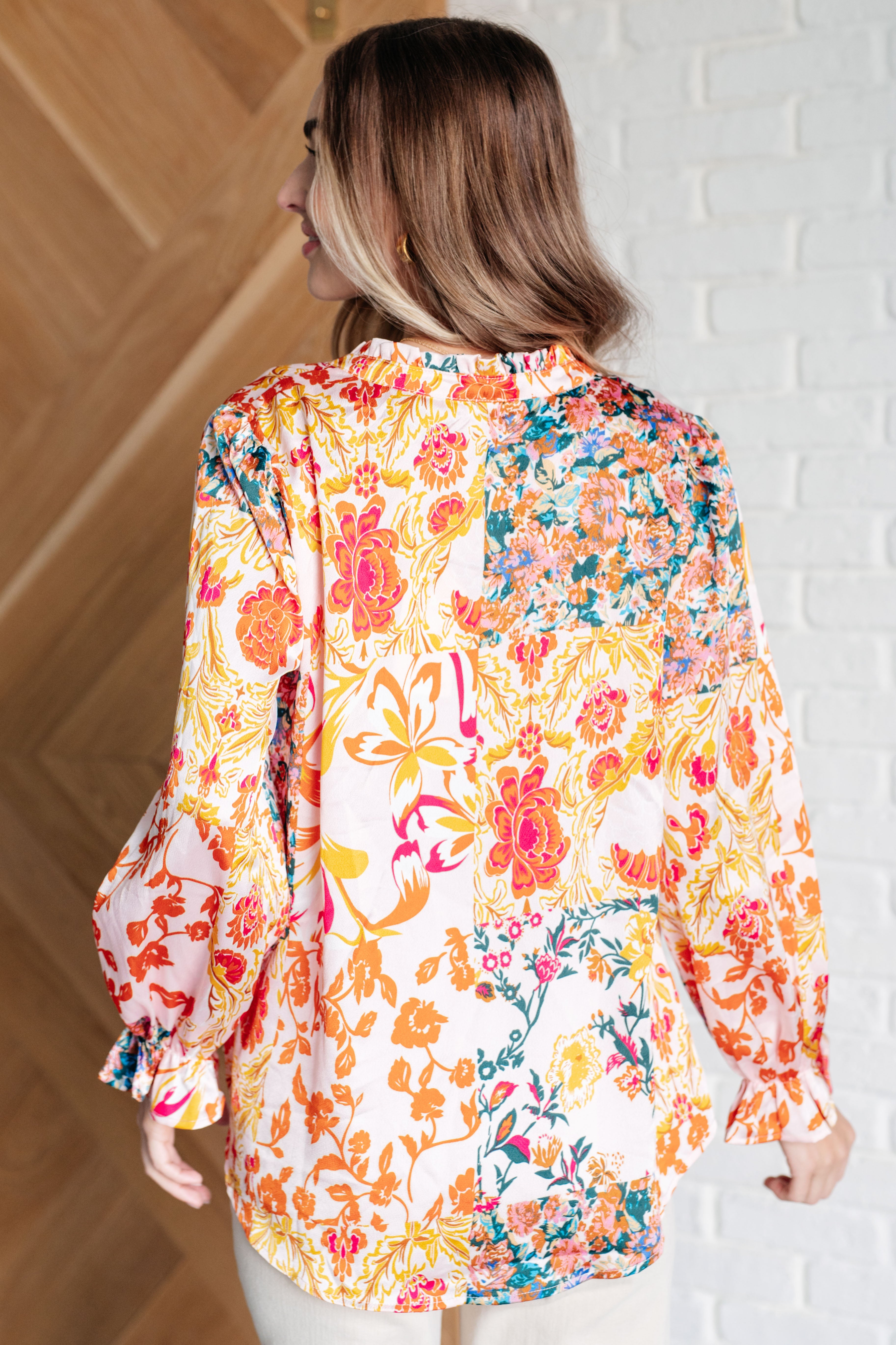 New Romantics Balloon Sleeve Boho Blouse for Women | Flowy Vintage Top for Casual Outfits & Summer Festivals