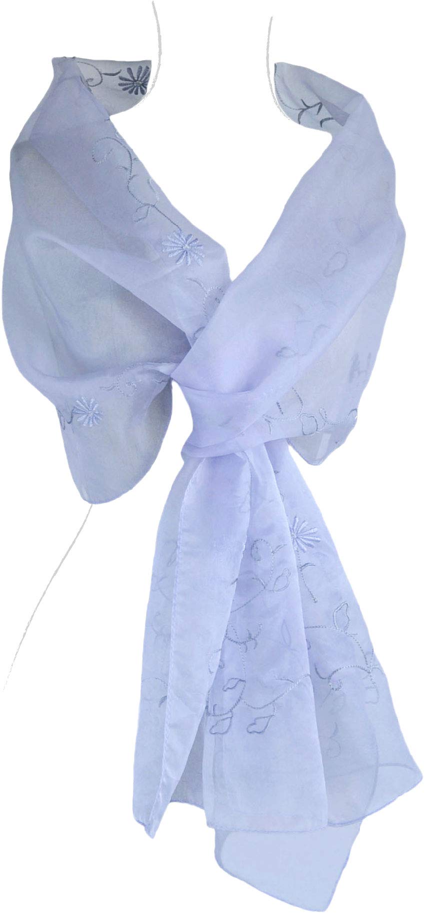 Elegant Silk Organza Shawl 76