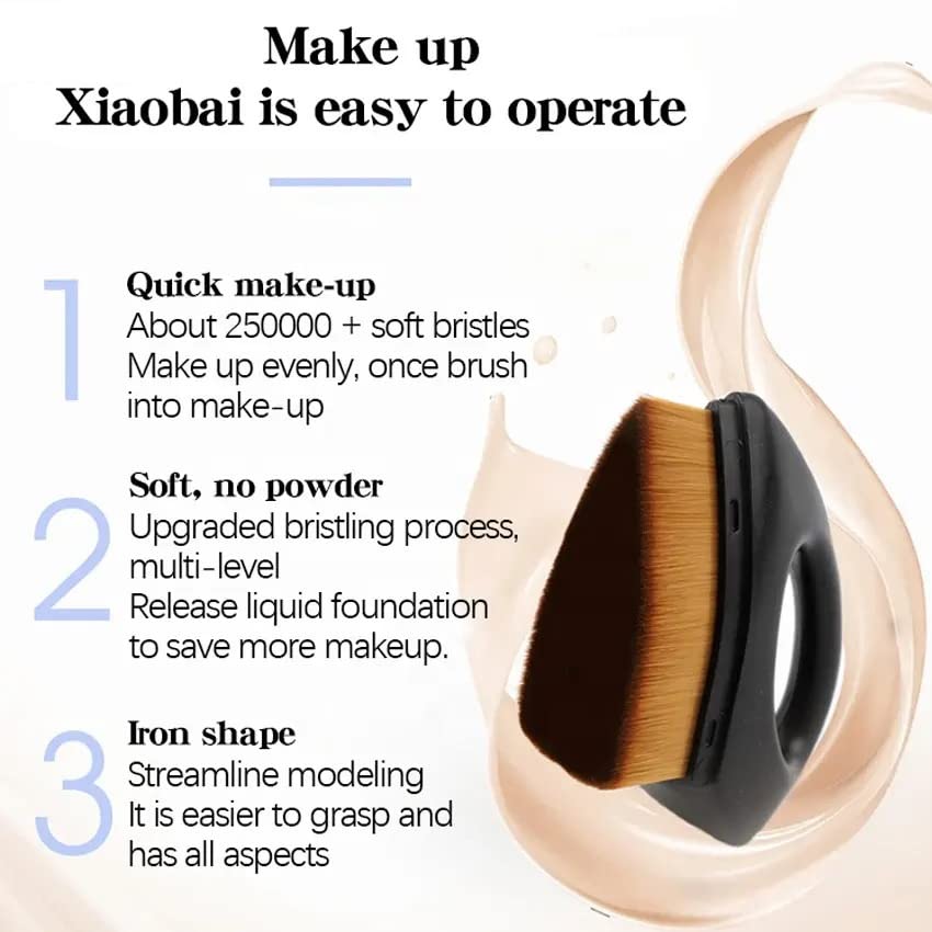 Roxer Flawless Foundation Brush - Flat Top for Liquid & Cream Makeup - Perfect for Blending & Contouring