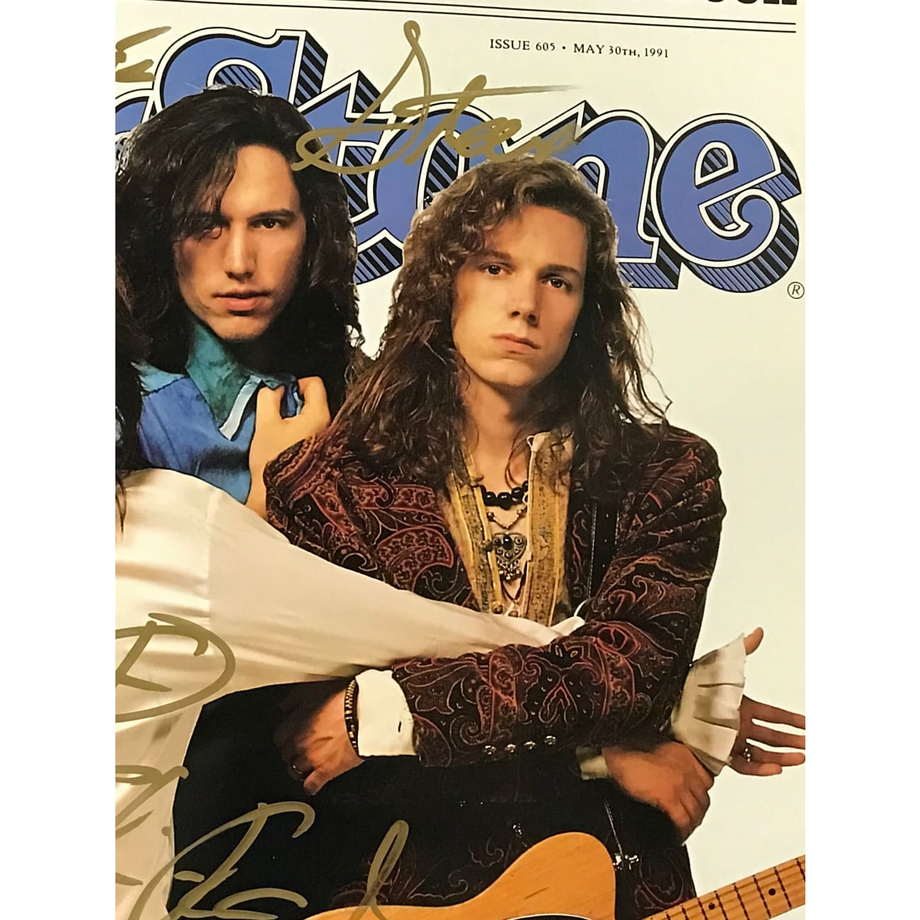 The Black Crowes Autographed Rolling Stone Magazine Poster - Limited Edition Collectible for Music Fans & Home Decor - Perfect for Bedrooms, Offices & Rock Memorabilia Displays