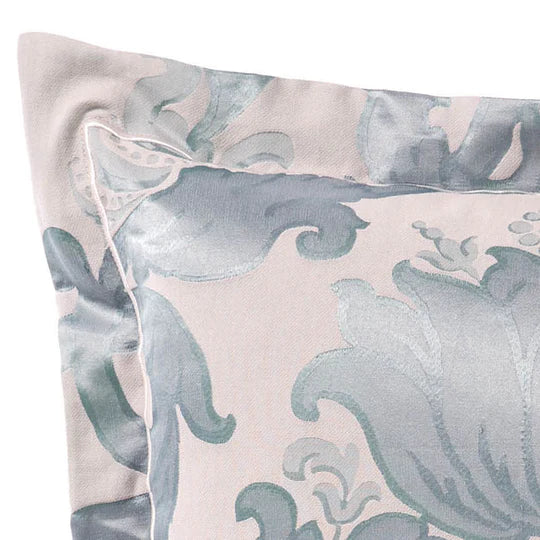 Premium Dionisia Blue European Pillowcase Set - 100% Luxury Linen by GRACE Linen House - Perfect for Master Bedroom, Guest Room & Hotel Decor