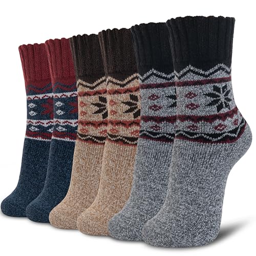 Beige/Dark Blue/Grey(3 Pairs)