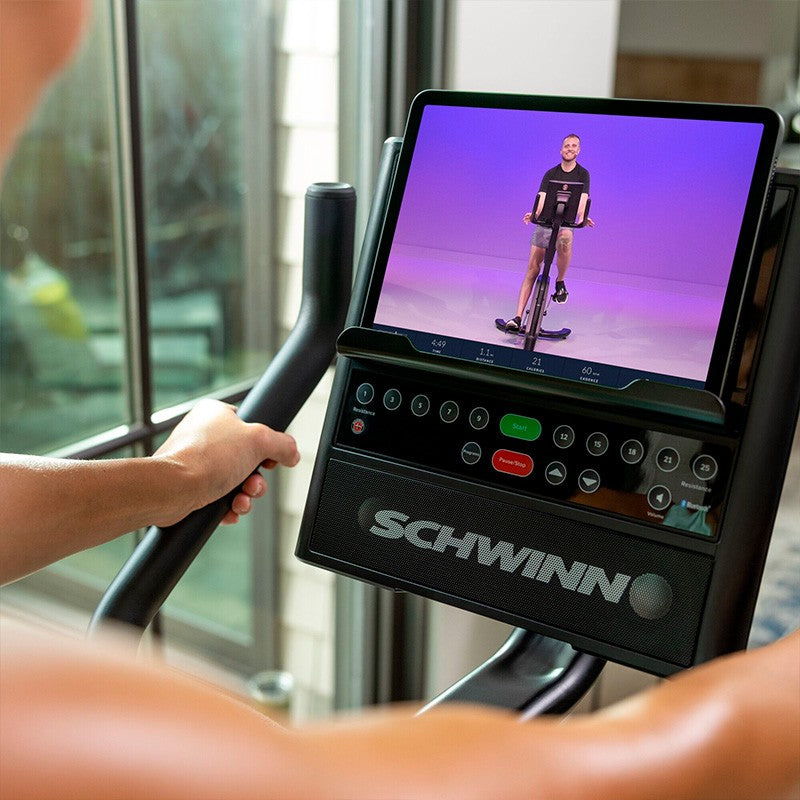 Schwinn 590U Upright Exercise Bike for Home Gym - Indoor Cycling Bike with LCD Display, Adjustable Resistance & Comfortable Seat - Perfect for Cardio Workouts, Weight Loss & Fitness Training