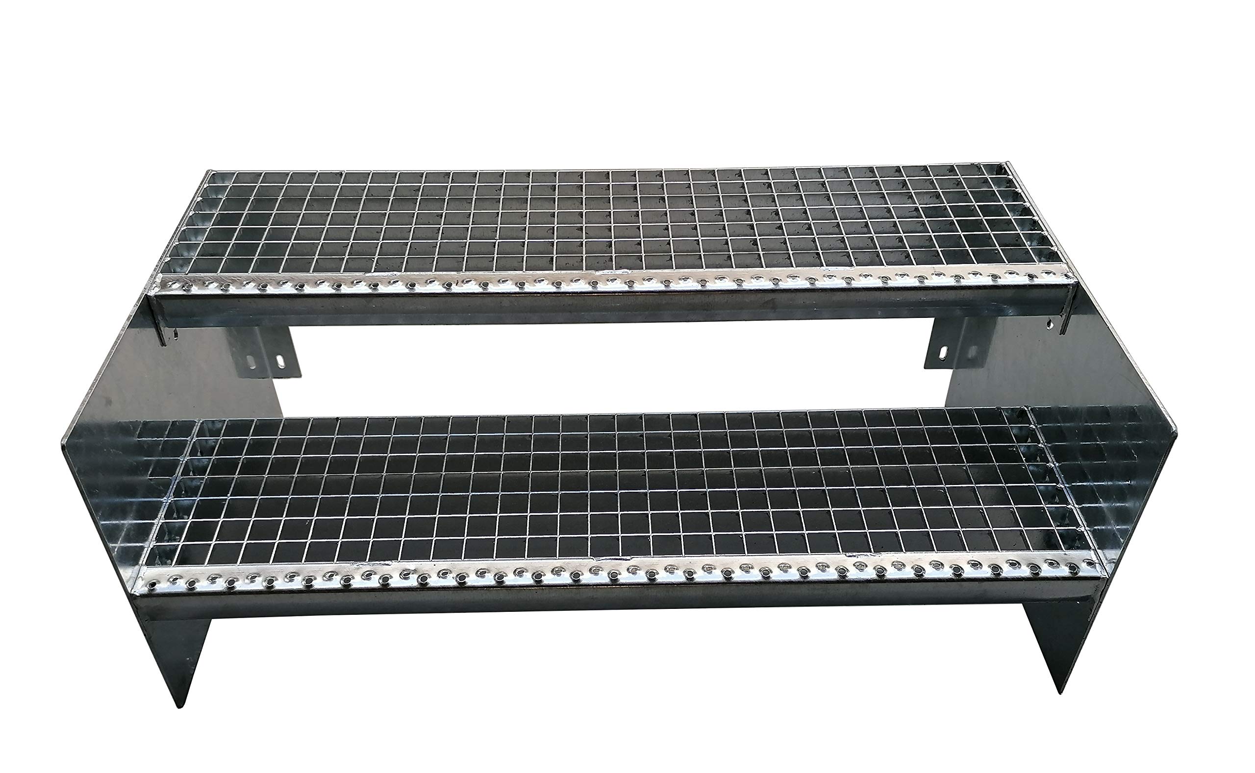 Heavy Duty 2-Tier Steel Ladder Rack - 800mm Wide, Durable & Sturdy for Garage, Warehouse, and Home Storage Organization
