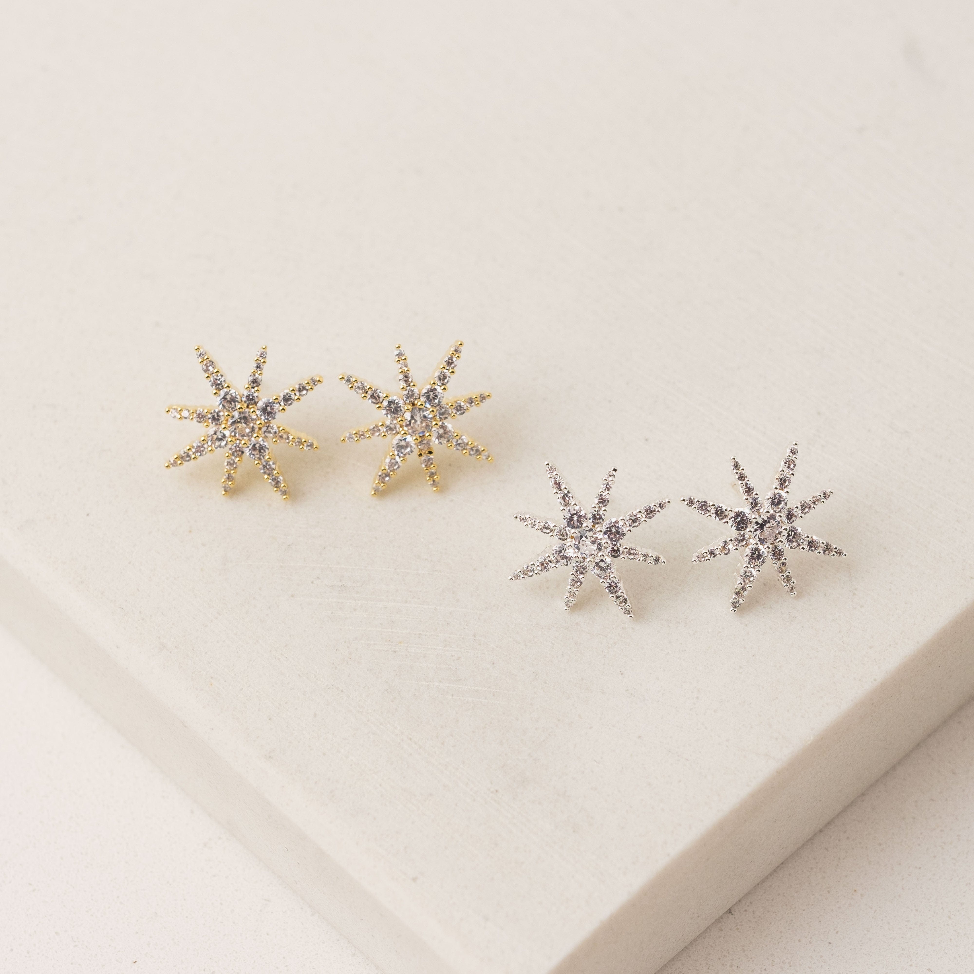 Etoile Silver Star Stud Earrings for Women - Dainty & Elegant Jewelry for Everyday Wear, Parties & Gifts