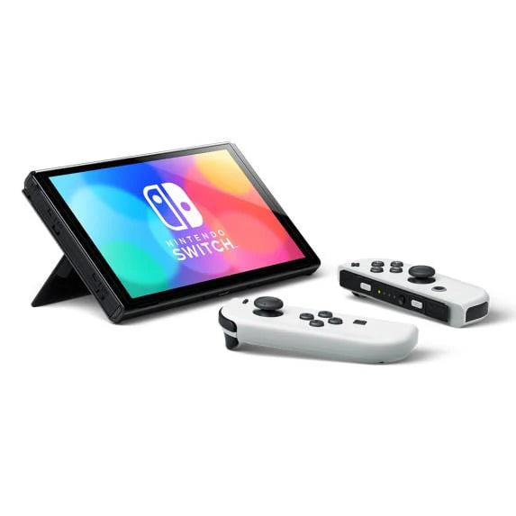Nintendo Switch OLED Model Console - White | Portable Gaming System for Home & Travel | Best for Multiplayer, Online Play & Handheld Mode