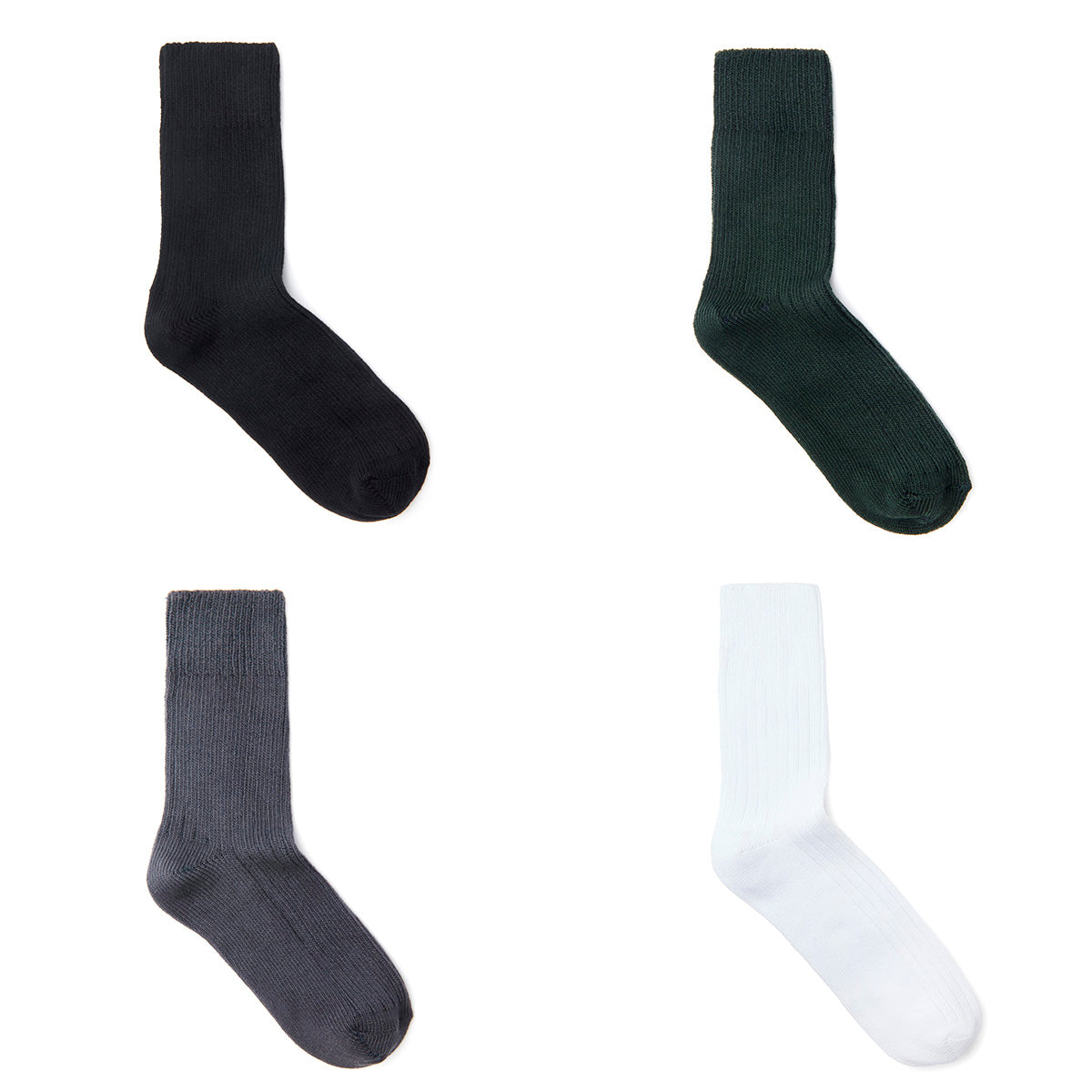 Premium Cotton Thick Solid Color Crew Socks for Men & Women - Warm Comfortable Winter Socks for Daily Wear, Hiking & Outdoor Activities
