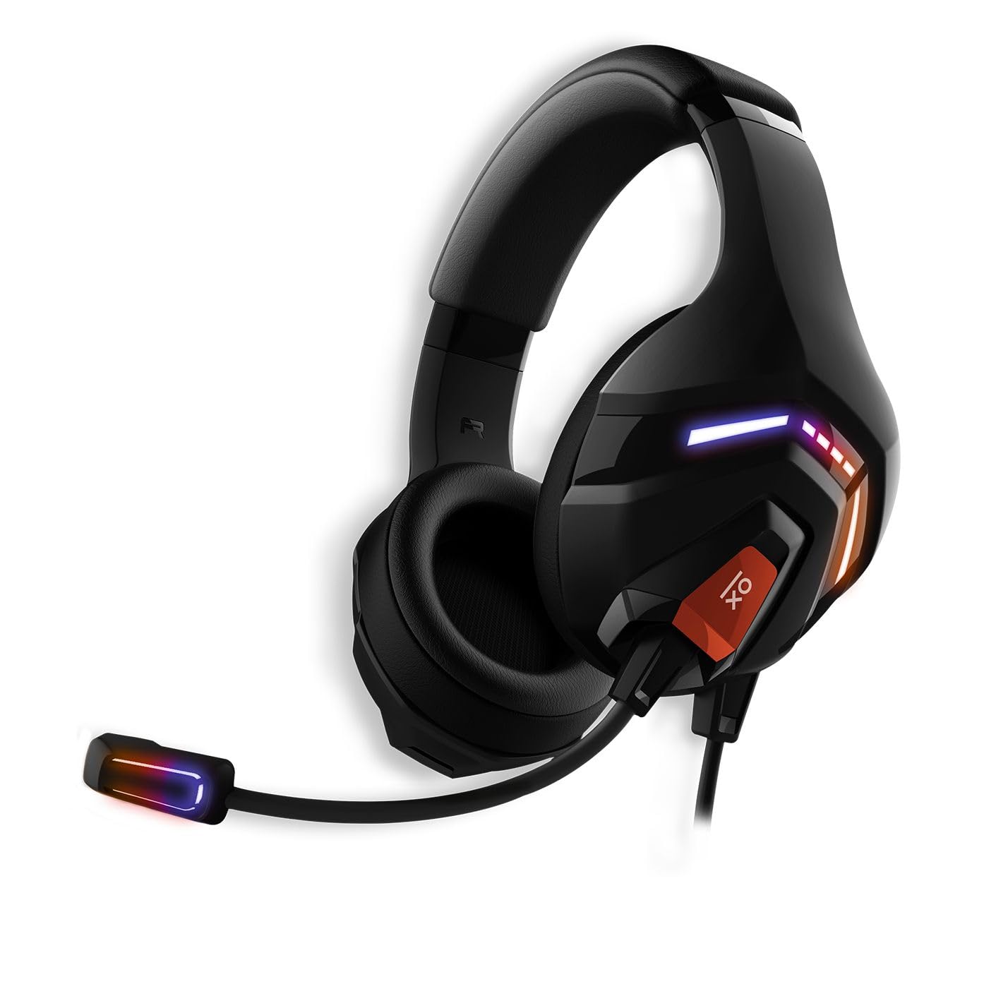 Primux GX710 Gaming Headset for PC & PS5 - Stereo Hi-Fi Sound, 7.1 Virtual Surround, Built-in Mic, RGB Lights - Ergonomic Adjustable Design for Pro Gamers & Streamers - Perfect for FPS, MOBA & Battle Royale Games