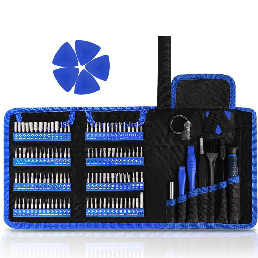 126 in 1 Magnetic Precision Screwdriver Set with 111 Bits - Professional Electronics Repair Tool Kit for Computer, PC, MacBook, Laptop, Tablet, iPhone, Xbox - Ideal for DIY Repairs & Tech Maintenance