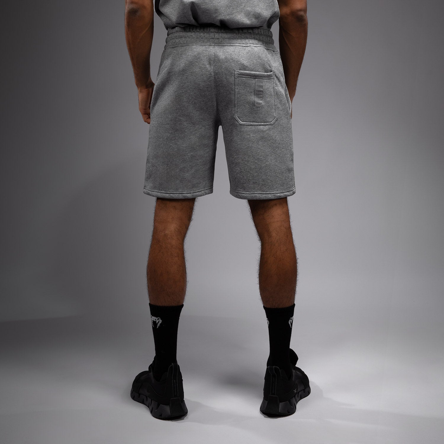 Venum Silent Power Cotton Shorts for Men - Breathable & Comfortable Training Shorts in Cloudy Grey - Perfect for MMA, Boxing & Gym Workouts