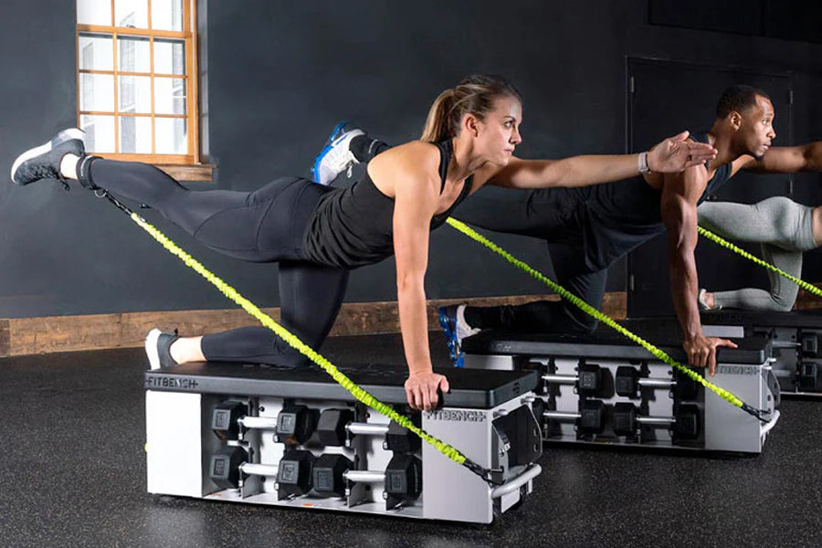 FITBENCH STUDIO Adjustable Weight Bench for Home Gym - Strength Training & Workout Equipment for Men & Women - Perfect for Small Spaces & Full-Body Exercises