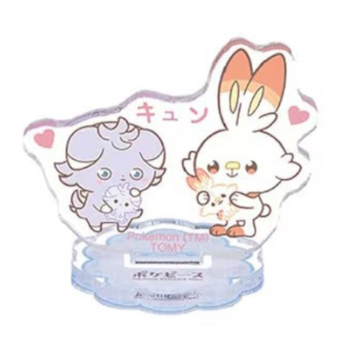 Pokemon Poke Peace Acrylic Stand - Takara Tomy 1.5 Inch Collectible Figure - Cute Anime Desk Decor for Office, Gaming Room & Gift for Pokemon Fans