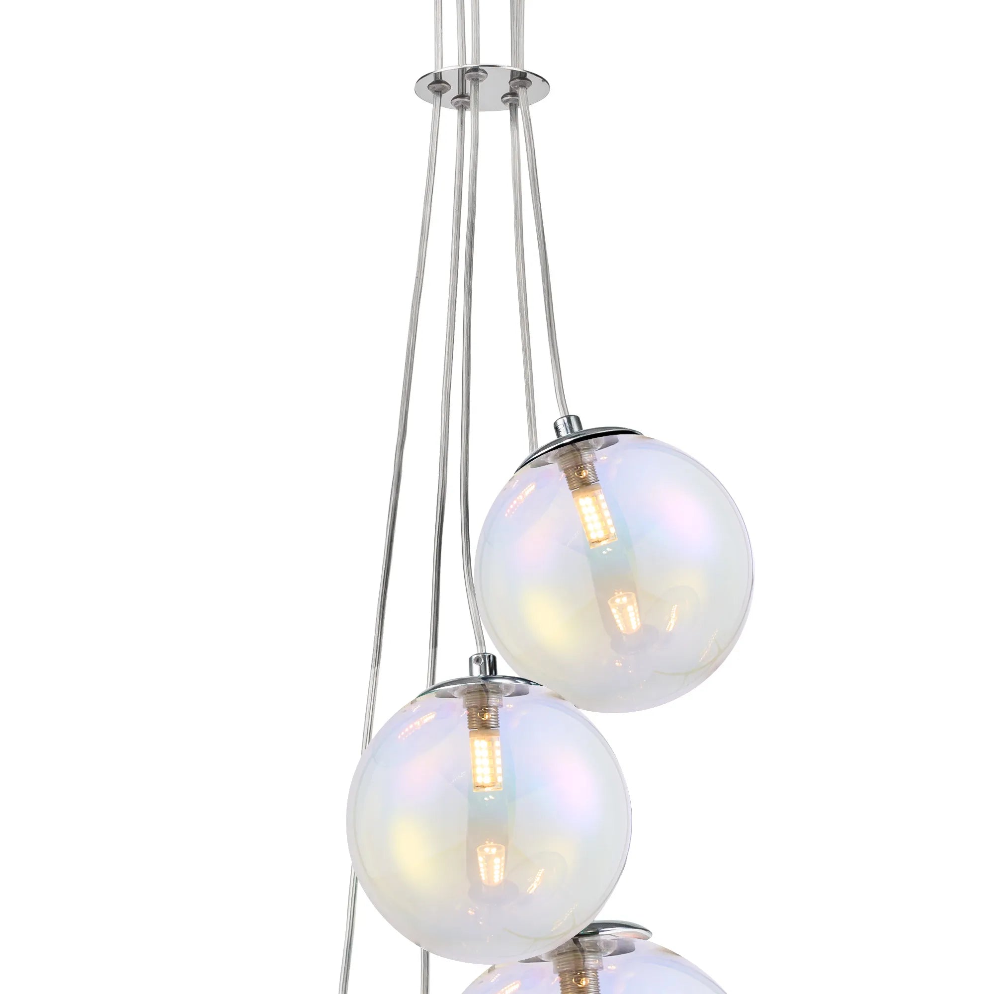 Modern Austin 5-Light Cluster Pendant with G9 Base - Elegant Ceiling Lighting for Dining Room, Kitchen Island, or Entryway