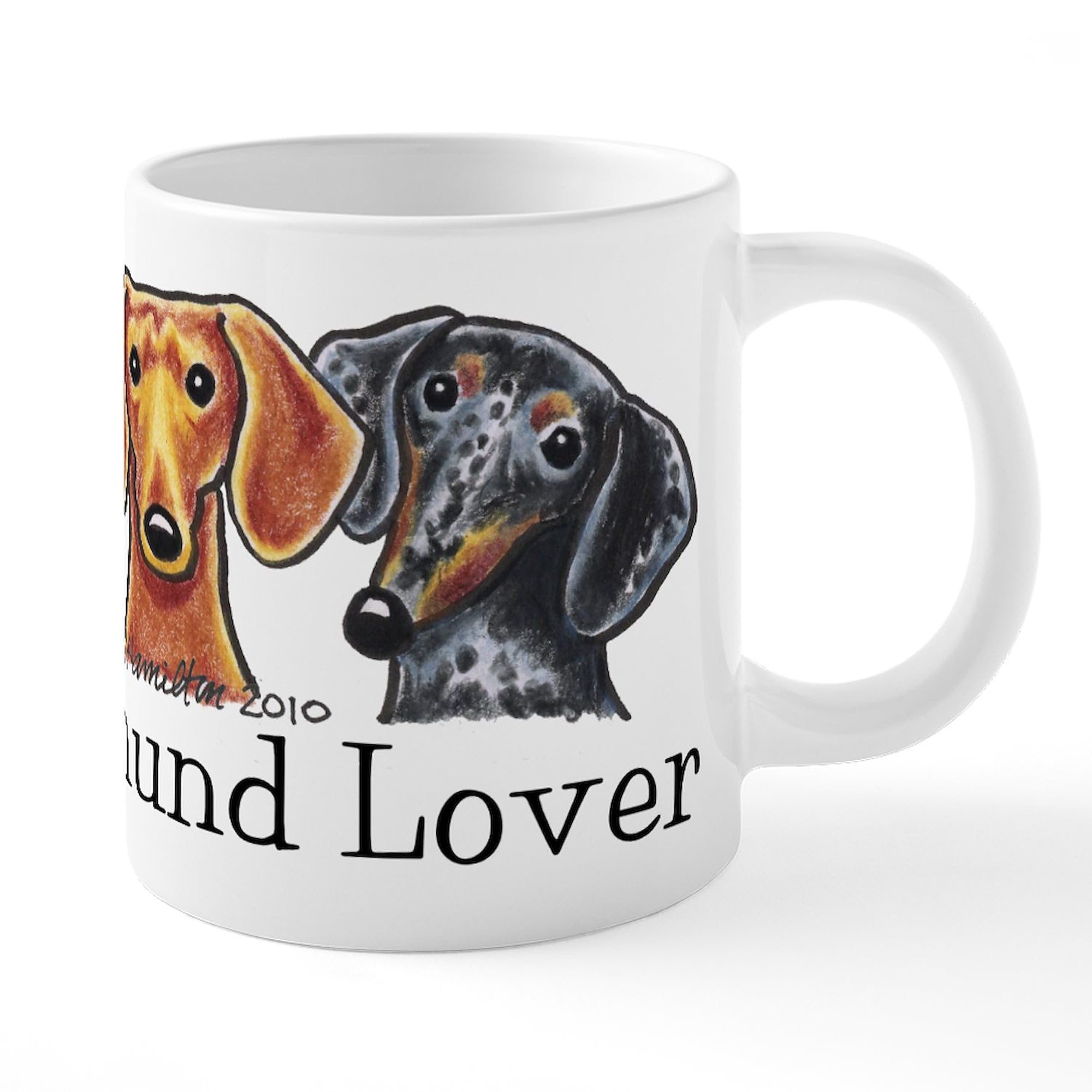 Dachshund Lover Coffee Mug - 20 oz Large Ceramic Mega Cup for Tea & Hot Drinks - Perfect Gift for Dog Lovers, Home & Office Use