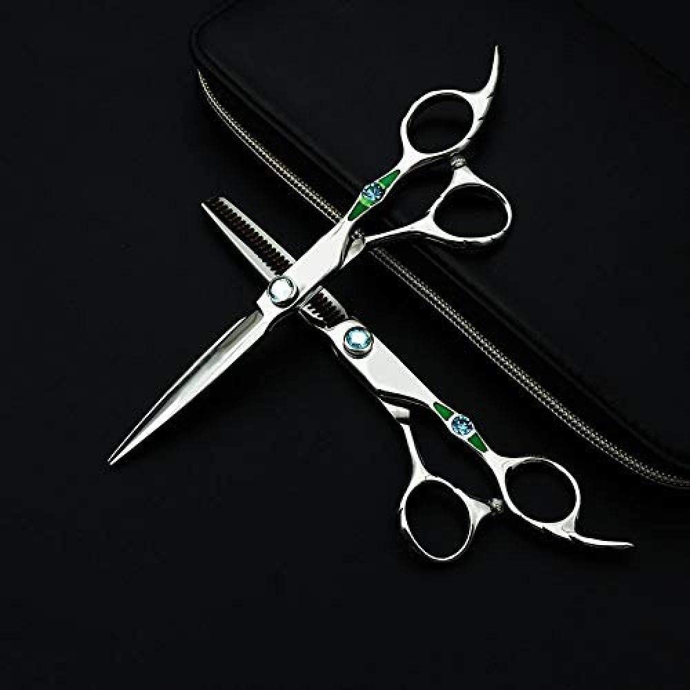 Professional 6-Inch Barber Scissors - Hairdressing Shears for Precision Hair Cutting & Thinning | Salon-Grade Styling Tools for Barbers & Hairstylists | Perfect for Salon, Home Use & Professional Grooming