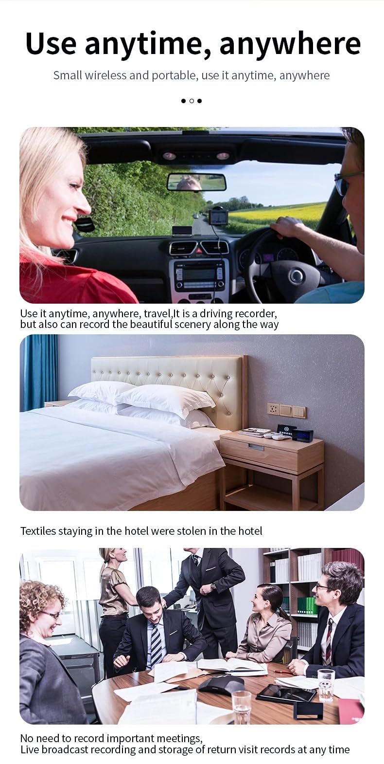 FKINGLRK Mini Hidden Camera Clock - Full HD 1080P Night Vision, WiFi Remote Monitoring, Motion Detection, Auto Loop Recording - Perfect for Home Security, Office Surveillance & Nanny Cams