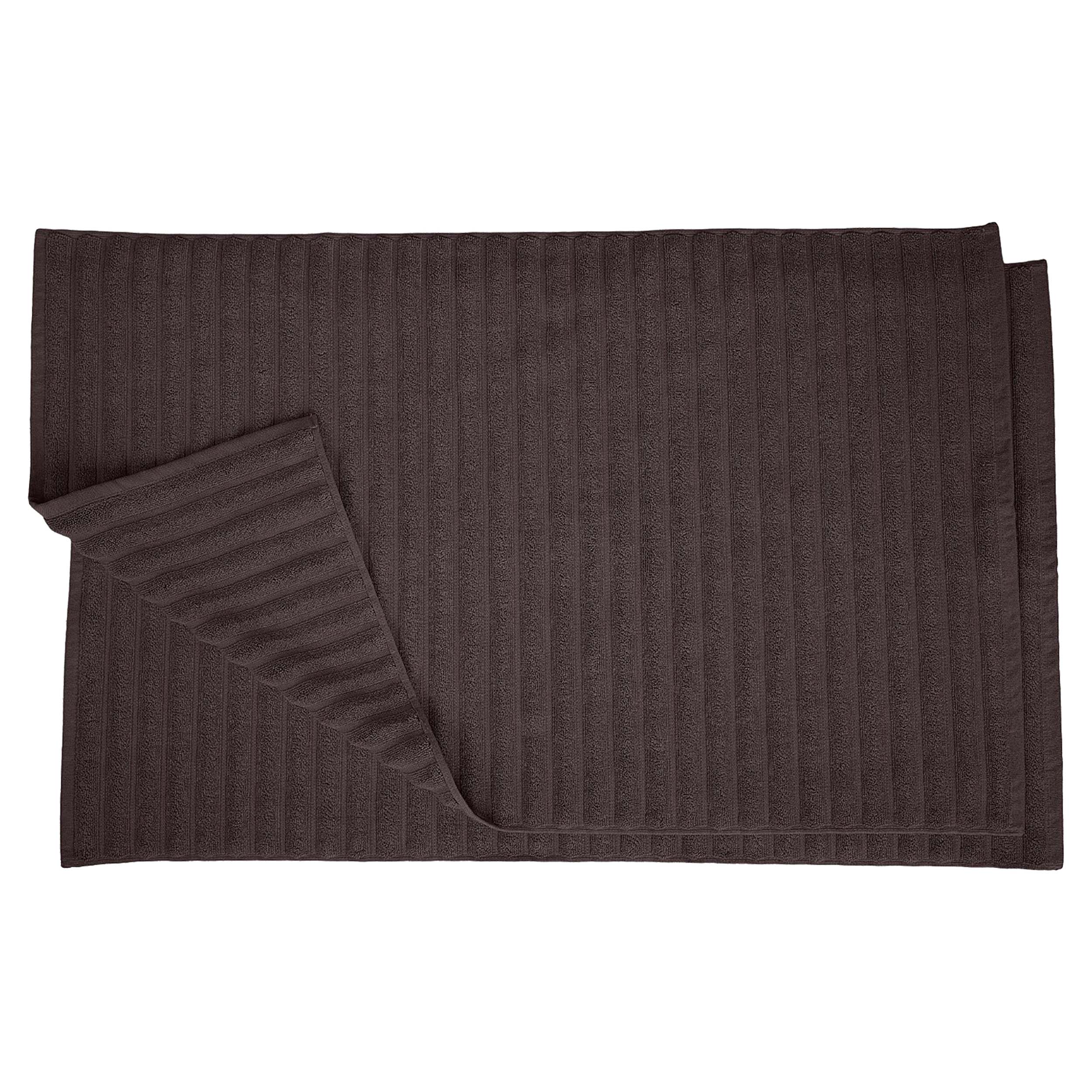 Eco-Friendly 2-Piece Cotton Bath Mat Set - Super Absorbent, Soft & Non-Slip - Perfect for Bathroom, Shower & Spa Relaxation