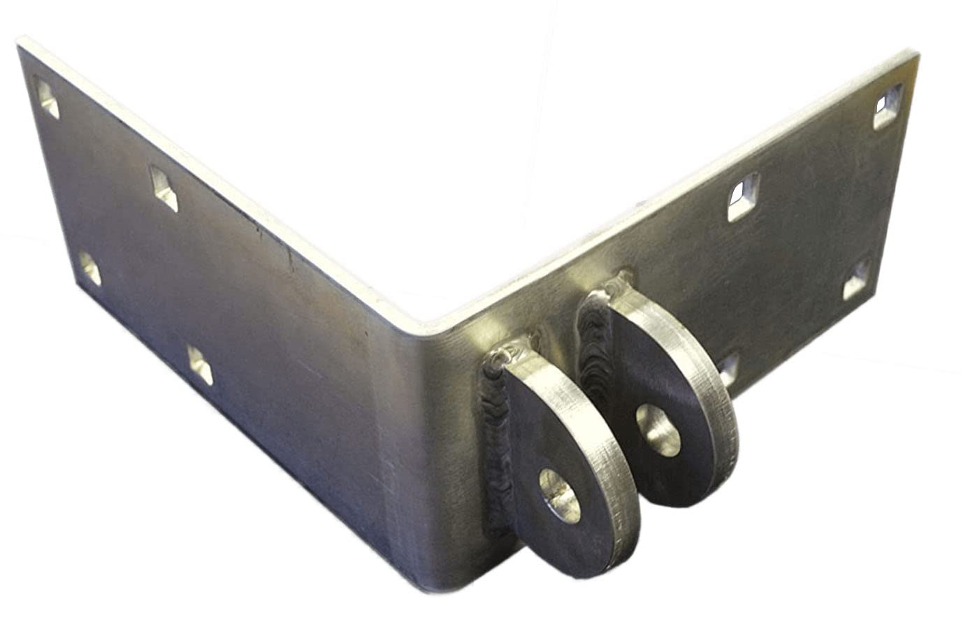 Stainless Steel Female Floating Dock Connector Hinge - Outside Corner Design (DH-SSF) for Marine Docks, Piers, and Boat Lifts