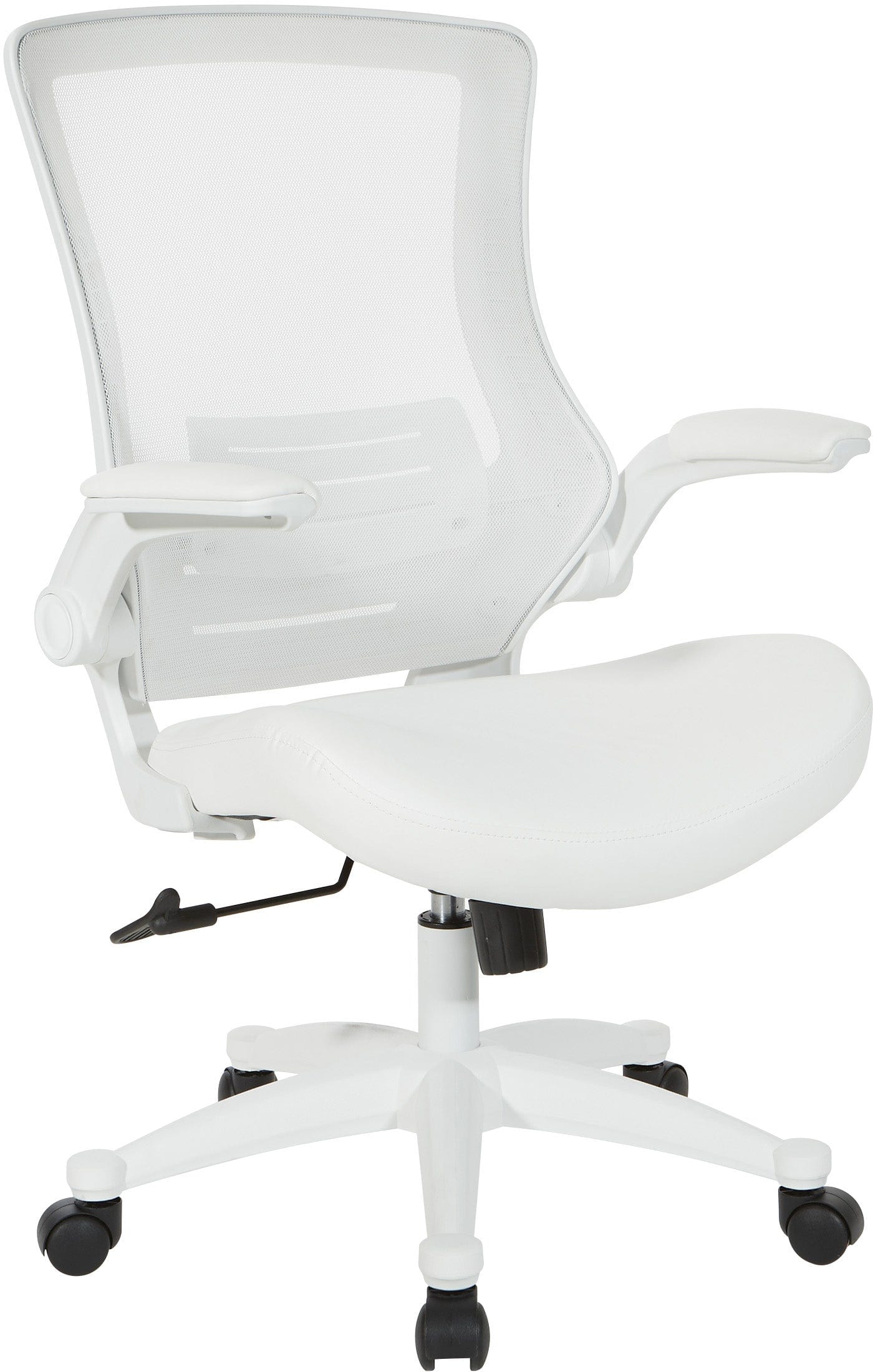Office Star White Screen Back Manager's Chair [EM60926WH] - Ergonomic Executive Office Chair with Adjustable Height for Home & Business Workspaces