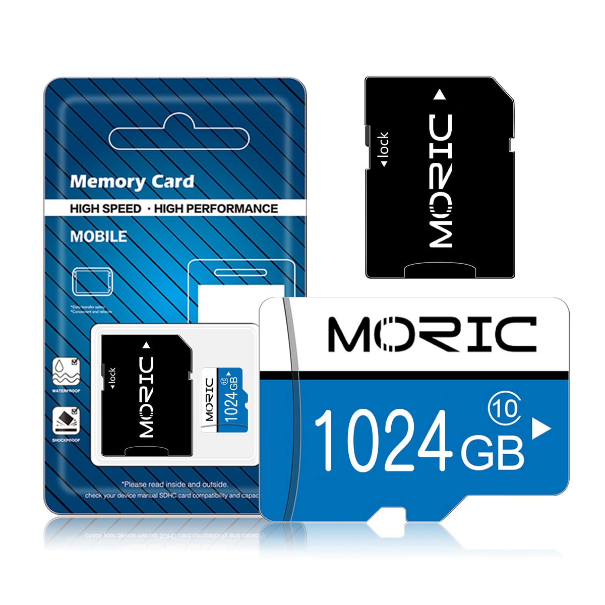 1TB Micro SD Card with Adapter - 1024GB Class 10 High-Speed Memory Card - Compatible with Smartphones, Laptops, DSLR Cameras & Nintendo Switch - Perfect for 4K Video Recording, Gaming & File Storage