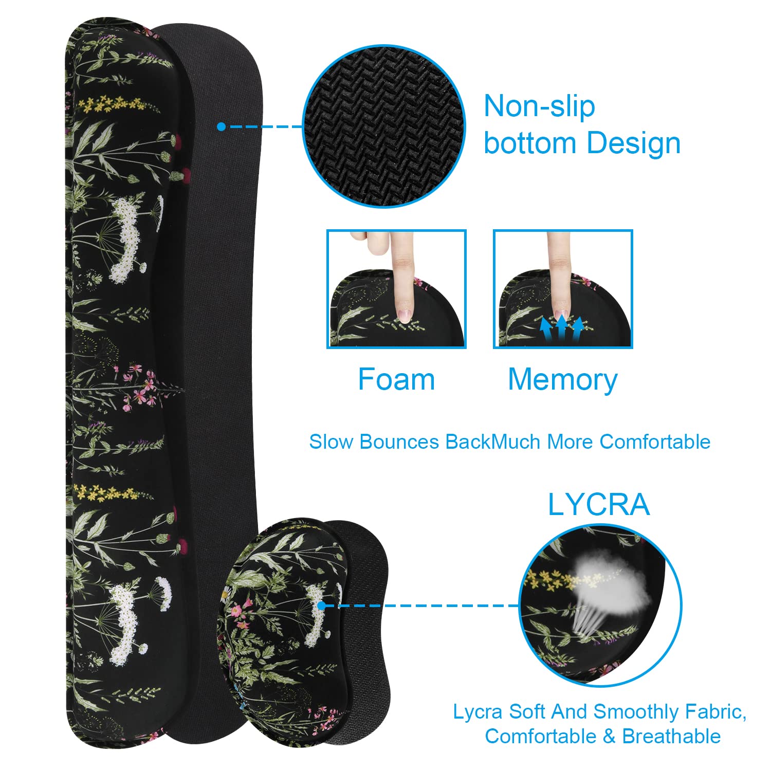 iCasso Extended Gaming Mouse Pad Set - 35.4