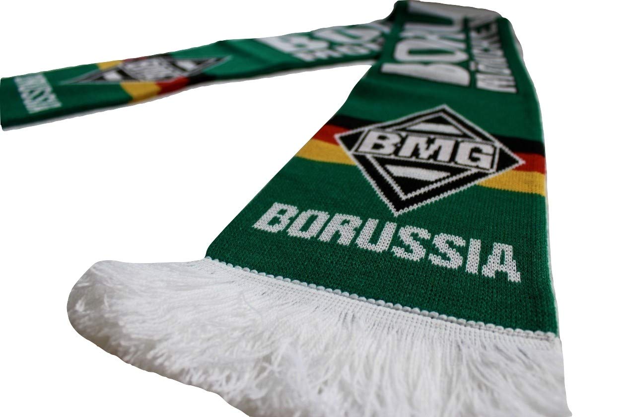 Borussia Mönchengladbach Fan Scarf - Premium Acrylic Knit Soccer Scarf for Football Supporters - Perfect for Bundesliga Matches and Cold Weather Games