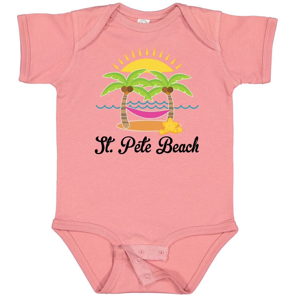 Inktastic St. Pete Beach Florida Vacation Baby Bodysuit - Cute Florida Travel Outfit for Infants & Toddlers - Perfect Beach Trip, Family Vacation & Holiday Gift