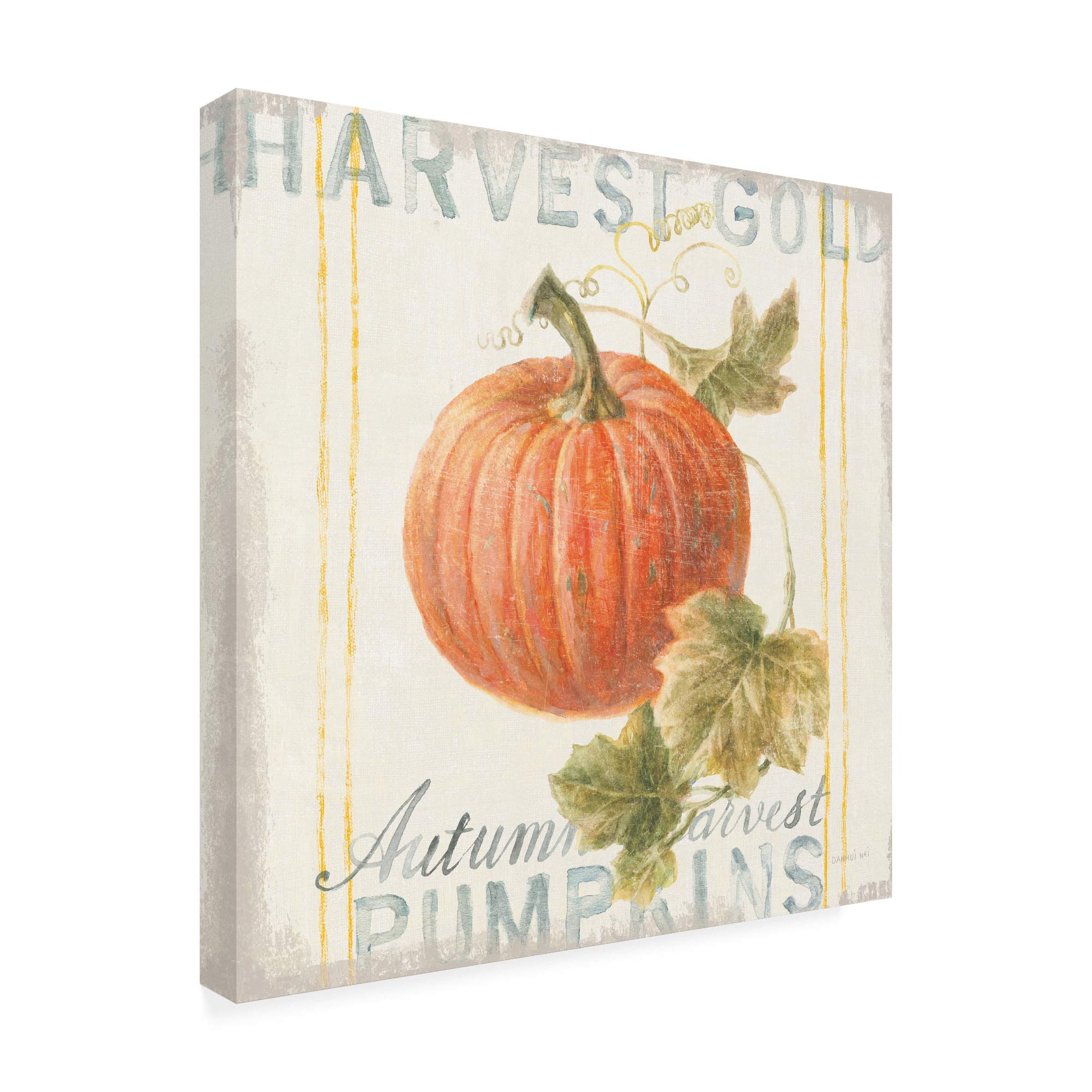 Danhui NAI Autumn VIII Floursack Fine Art Print - 18x18 Inches - Trademark Collection - Perfect for Fall Home Decor & Living Room Wall Art
