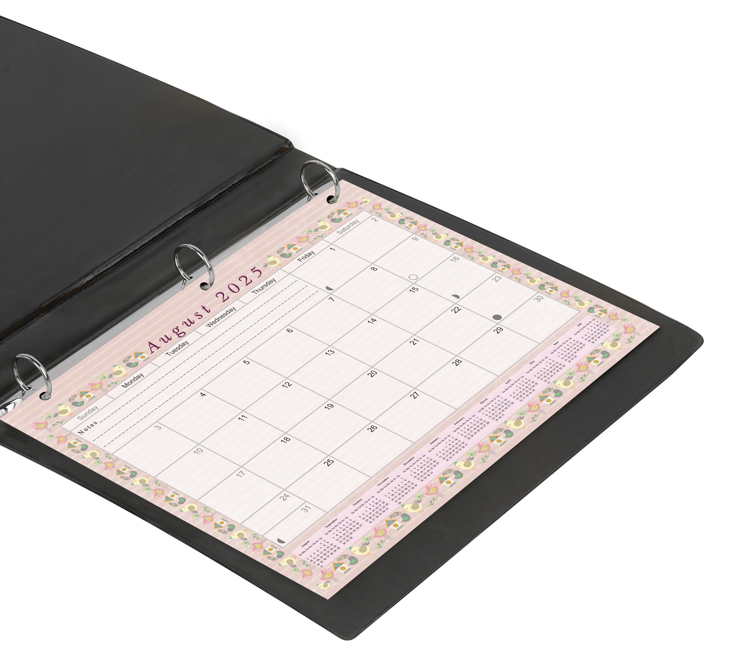 2025-2026 12-Month Student Academic Planner | Durable 3-Ring Binder, Desk & Wall Calendar | Perfect for College, High School & University | Back to School Supplies | Made in USA | Ideal for Homework Tracking, Exam Scheduling & Time Management