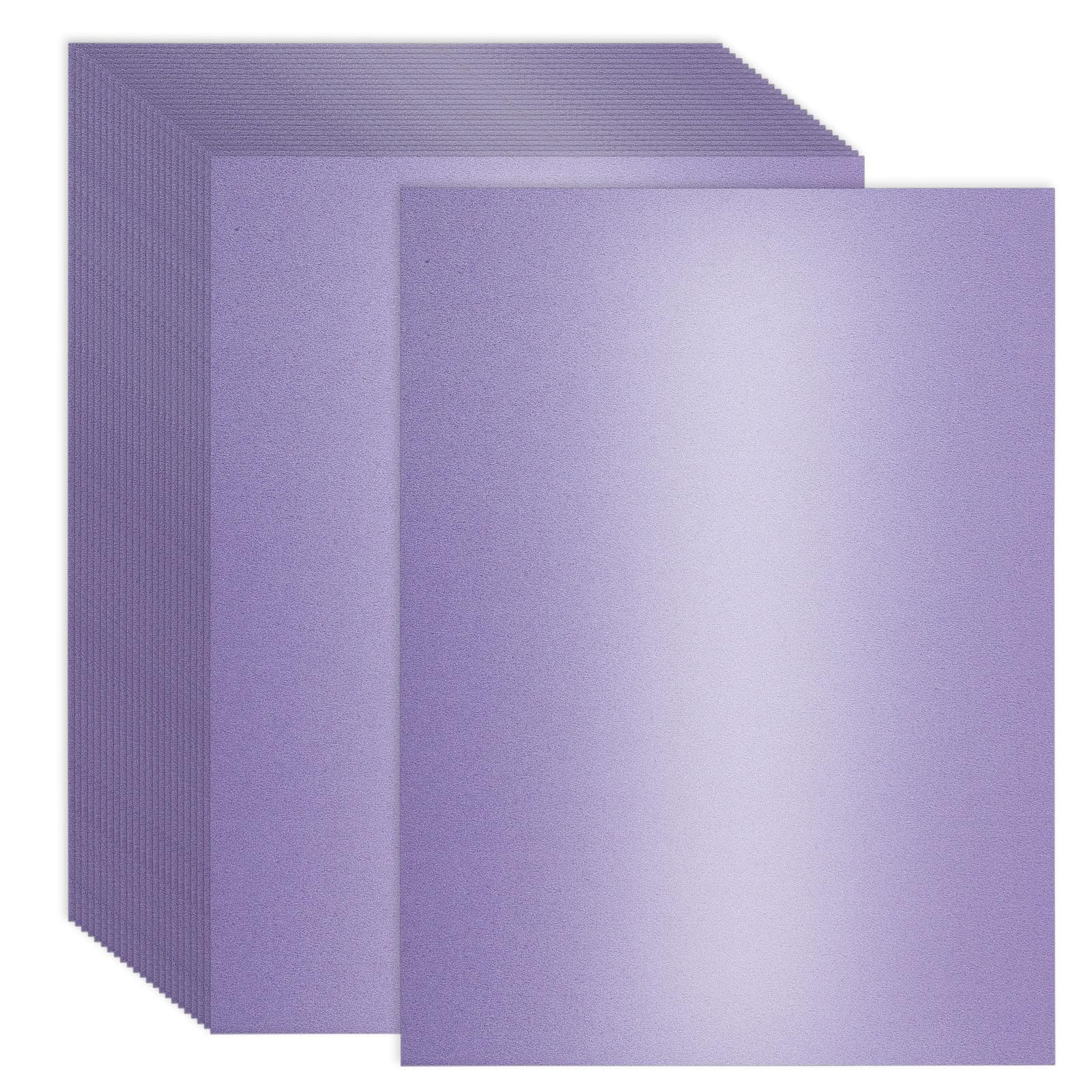 120 Sheets Purple Shimmer Cardstock Paper 8.5 x 11 Inch, 250gsm/92lb Double Sided Metallic Pearlescent Paper for Invitations, Certificates, Crafts, DIY Cards - Perfect for Wedding Invites, Scrapbooking & Gift Wrapping