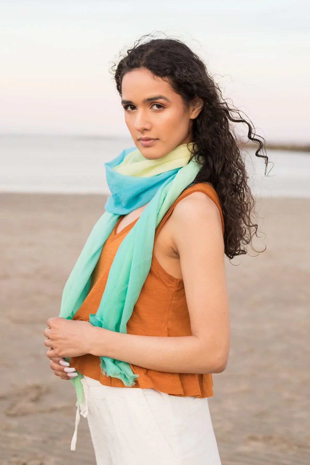 Luxury Cashmere Scarf - Soft Ombre Winter Wrap for Women & Men - Perfect for Cold Weather, Travel & Gift Giving