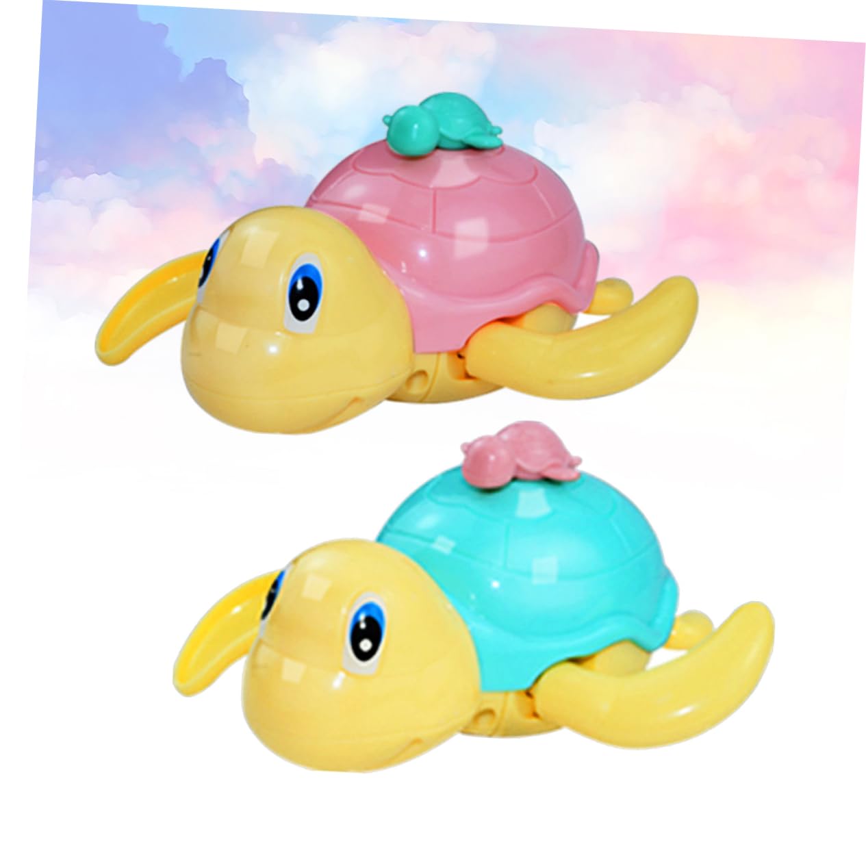 TOYANDONA 4-Piece Wind-Up Bath Toys Set - Fun Clockwork Swimming Animals for Kids Bath Time & Pool Play - Perfect Water Play Toys for Toddlers & Infants