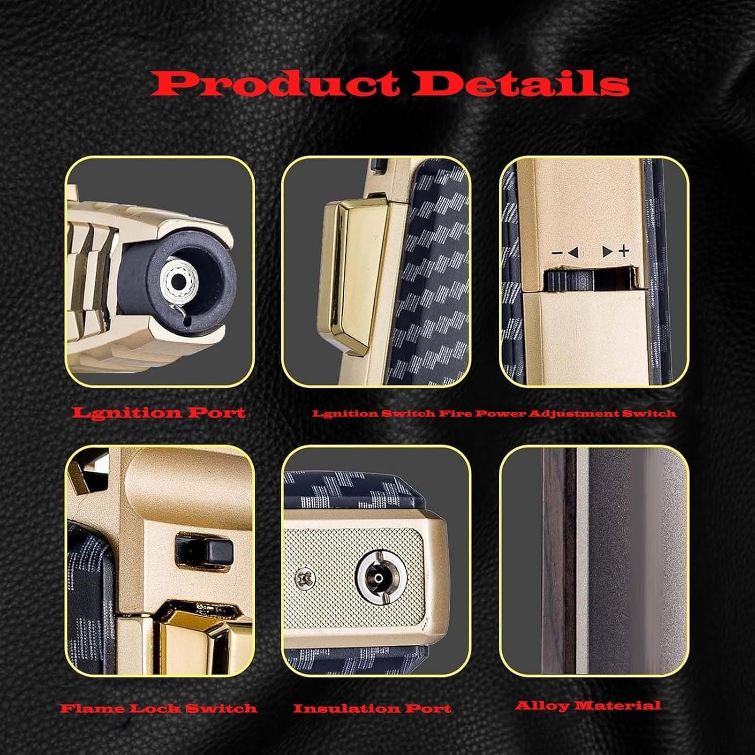 Brightfire Windproof Refillable Butane Lighter - Adjustable Flame Jet Torch Lighter with Gift Box for Cigars, Camping & Outdoor Use | Premium Butane Torch Lighter for Smoking, BBQ & DIY Projects