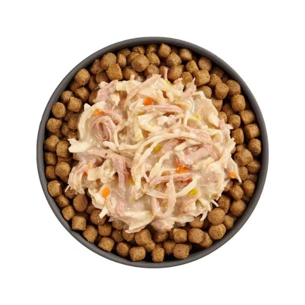 Premium Weight Management Wet Cat Food - Go! Solutions Booster Shredded Chicken & Duck in Bone Broth - High Protein, Grain-Free Recipe for Adult Cats - Perfect for Weight Control & Digestive Health