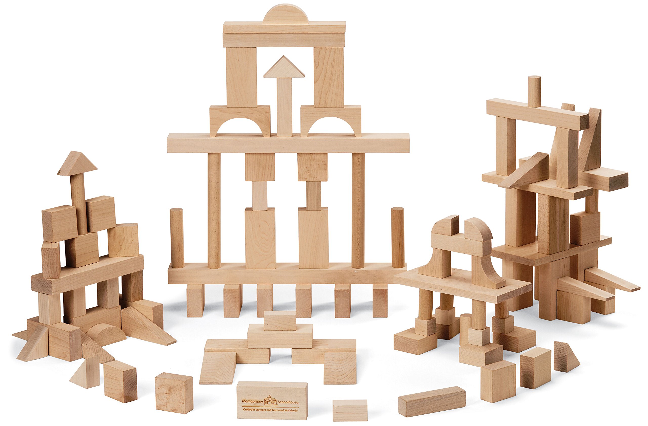 Architect Blocks Set - 104 Piece Master Builder Construction Toy - Made in USA - STEM Learning & Creative Building for Kids - Perfect for Classroom, Birthday Gifts & Family Game Night