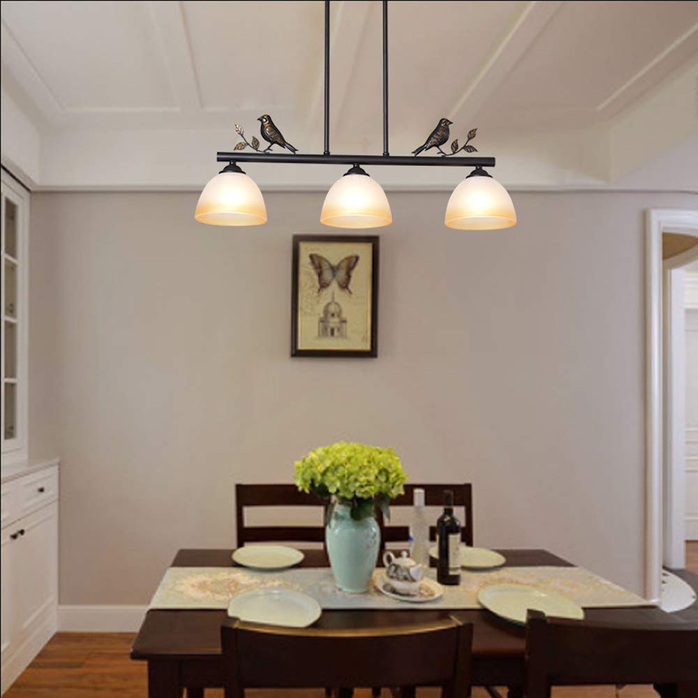Modern LED Bird Dining Chandelier - 3-Light E27 Pendant Lamp for Home, Restaurant & Bar - Minimalist Macaron Design for Living Room & Dining Table Decor