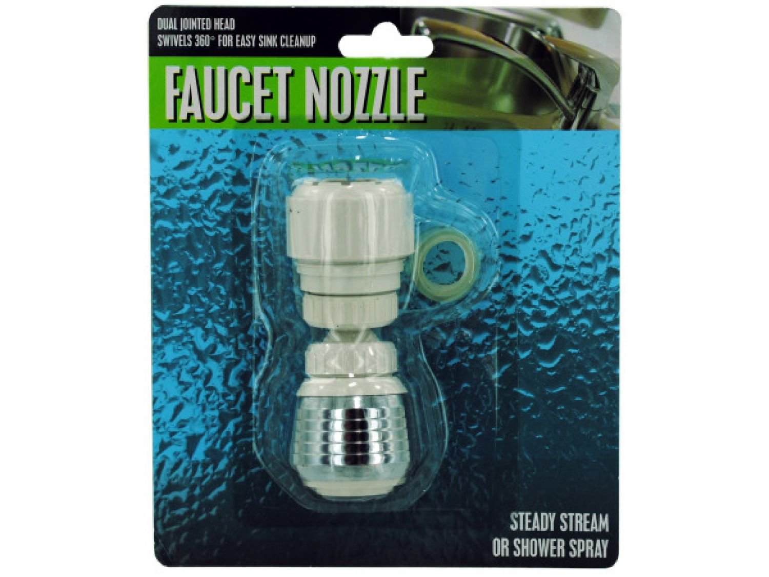 Dual Jointed Faucet Nozzle 12-Pack for Kitchen Sink