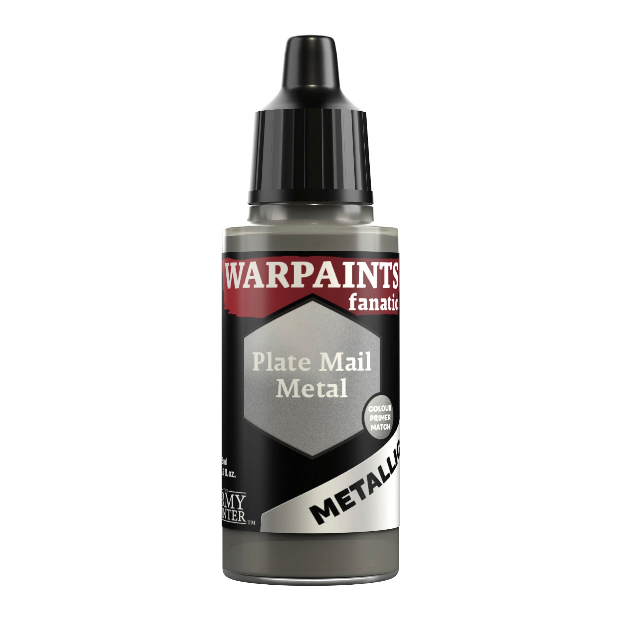 Warpaints Fanatic Metallic Plate Mail Metal - Premium Metallic Paint for Miniature Figures & Tabletop Gaming - Perfect for Warhammer, D&D, and Cosplay Armor Painting