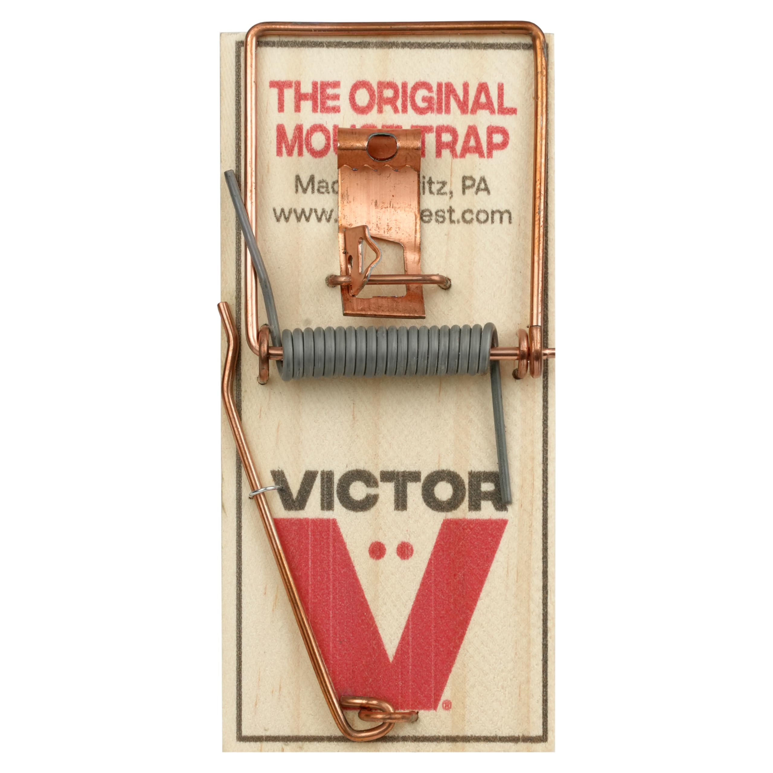 Victor M150-12 Metal Pedal Humane Mouse Trap - 12 Pack, Eco-Friendly FSC Certified Wood, Reusable & Effective Rodent Control for Home, Garage, Basement & Outdoor Use