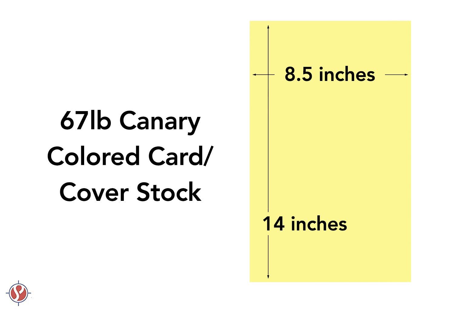 Canary Yellow 8.5 x 14 Legal Size Vellum Bristol Card Stock Paper - 67lb Lightweight Cover (250 Sheets/Pack) | Perfect for Menus, Invitations & Craft Projects