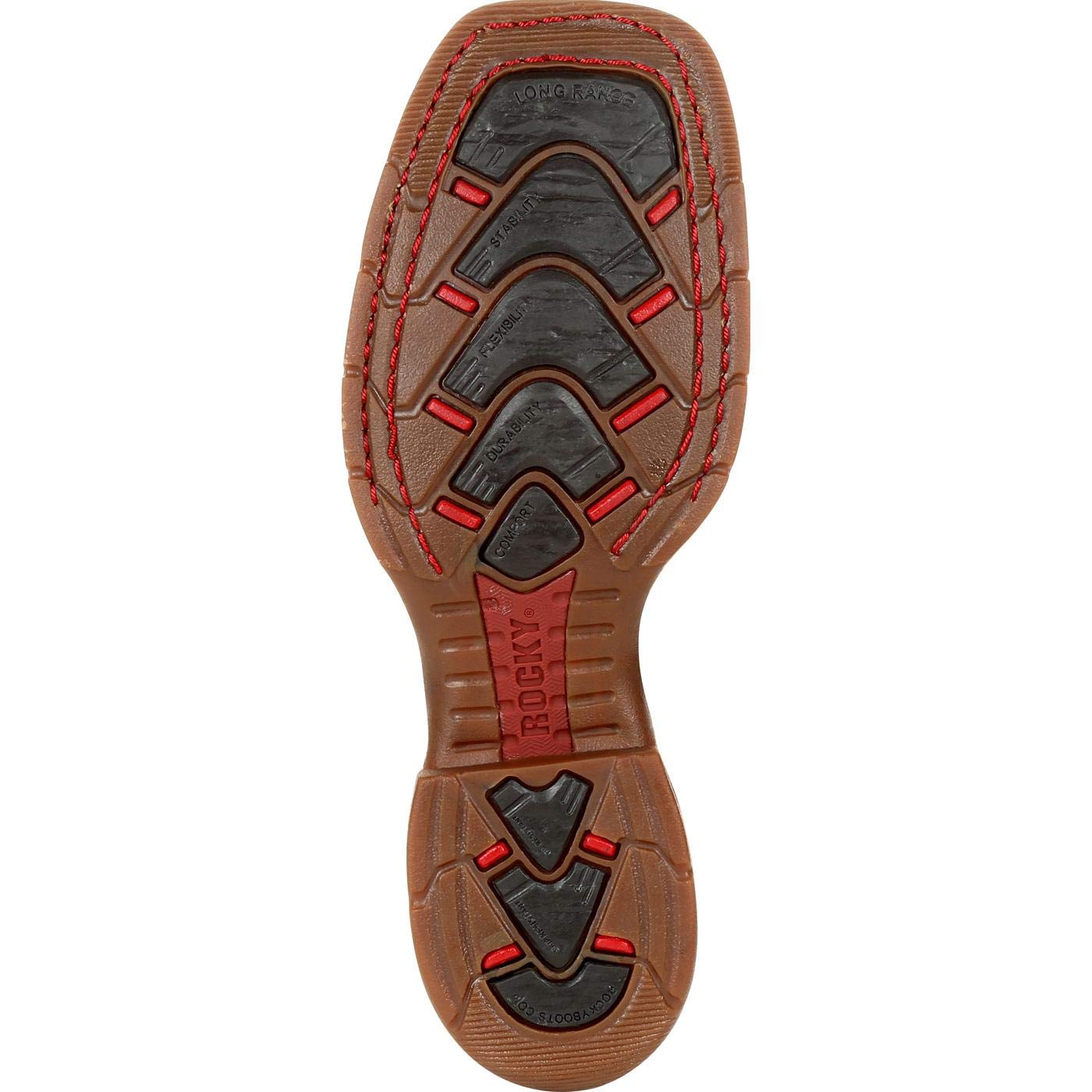 ROCKY Men's RKW0319 Western Boots - Durable Cowboy Boots for Men, Comfortable & Stylish for Riding, Work, and Outdoor Activities