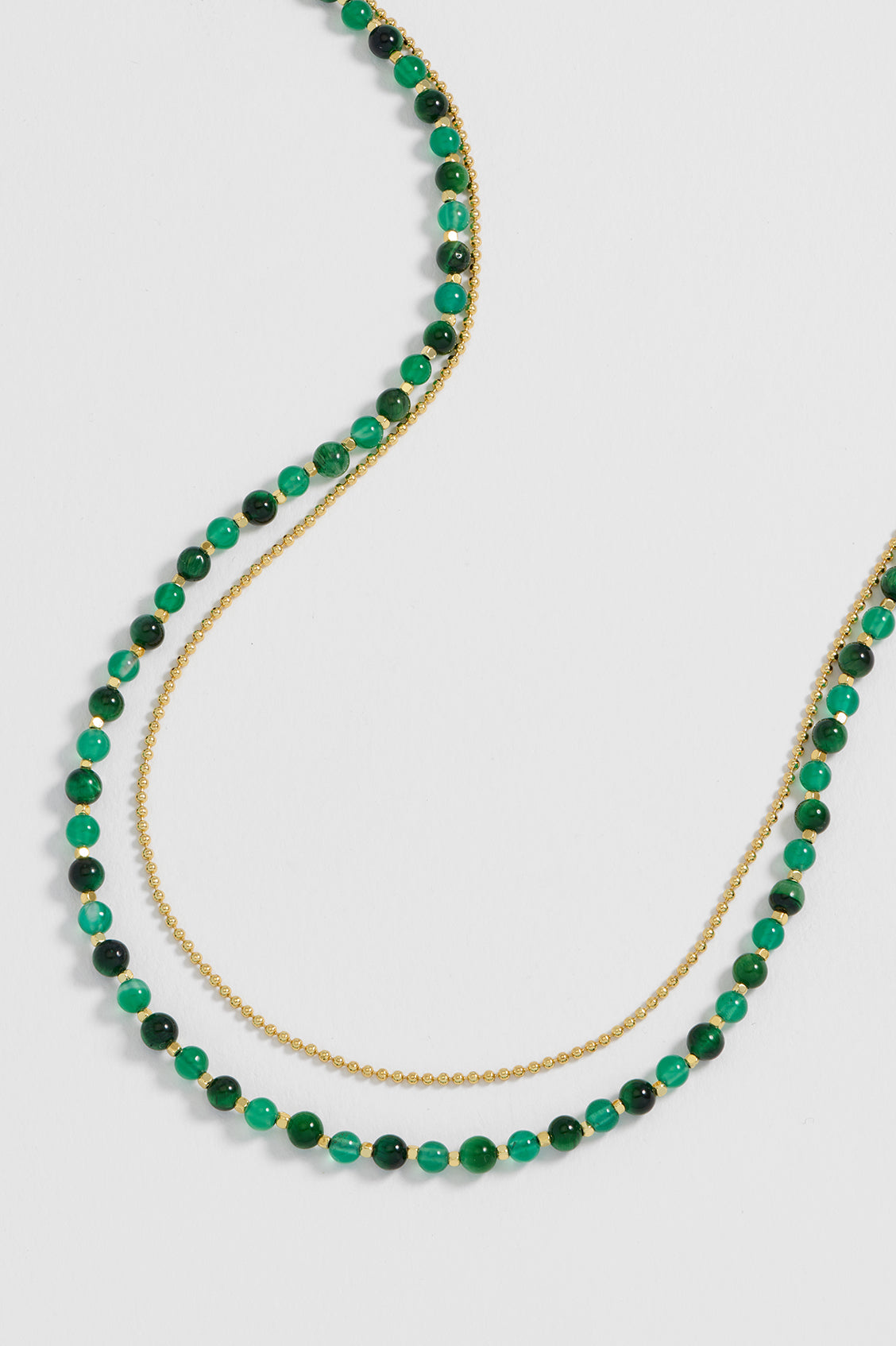 Gemstone Duo Necklace for Women - Elegant Healing Crystal Jewelry for Everyday Wear & Special Occasions