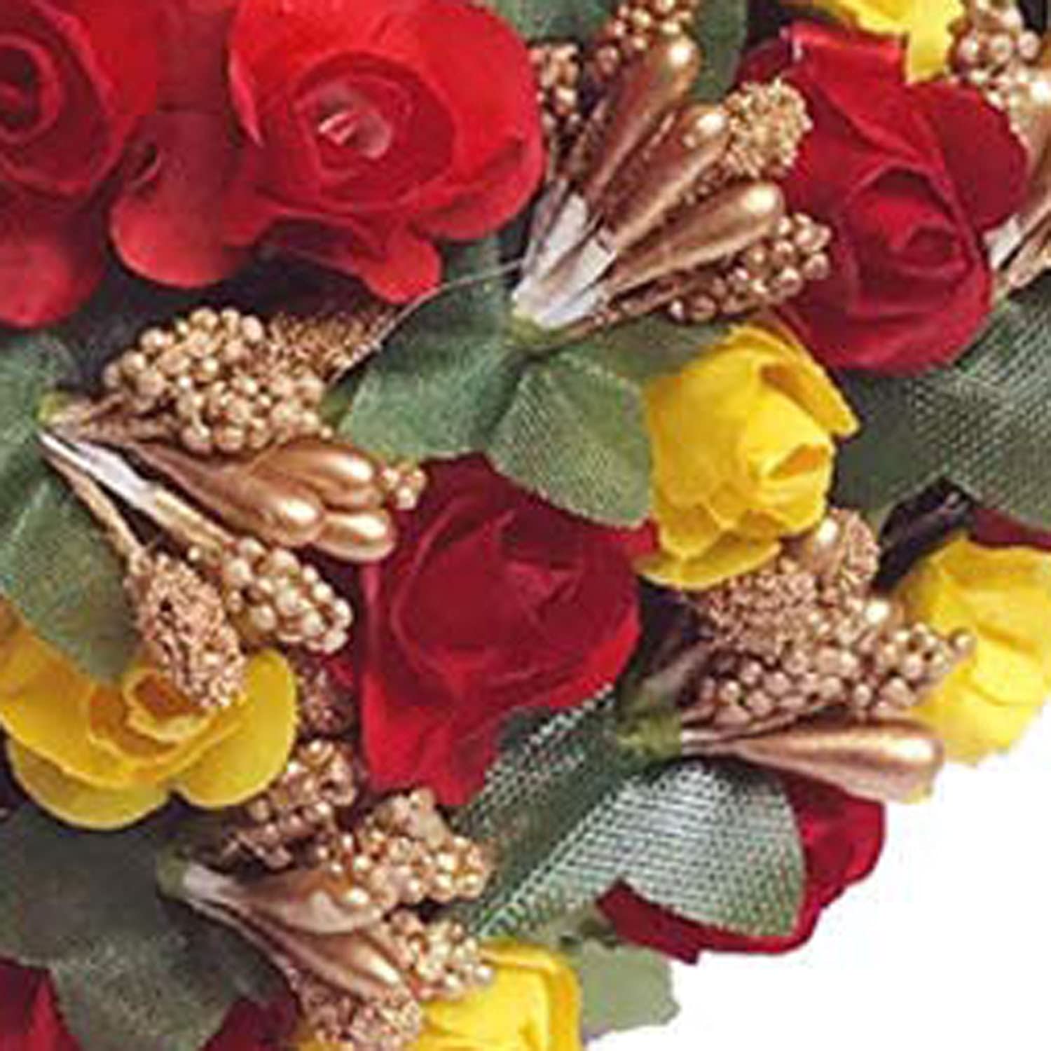 GuruEmbellish Floral Hair Accessories - 2 Pack Mogra Hair Gajra for Women & Girls | Perfect for Weddings, Parties & Festivals