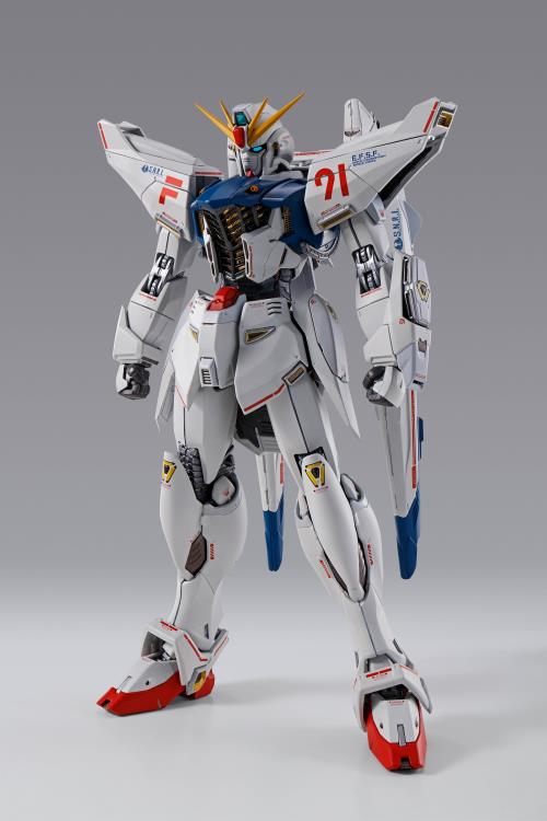 Bandai Metal Build Gundam F91 Formula 91 (Chronicle White Ver.) Exclusive Collectible Action Figure - Perfect for Anime Fans, Model Collectors & Display Showcase